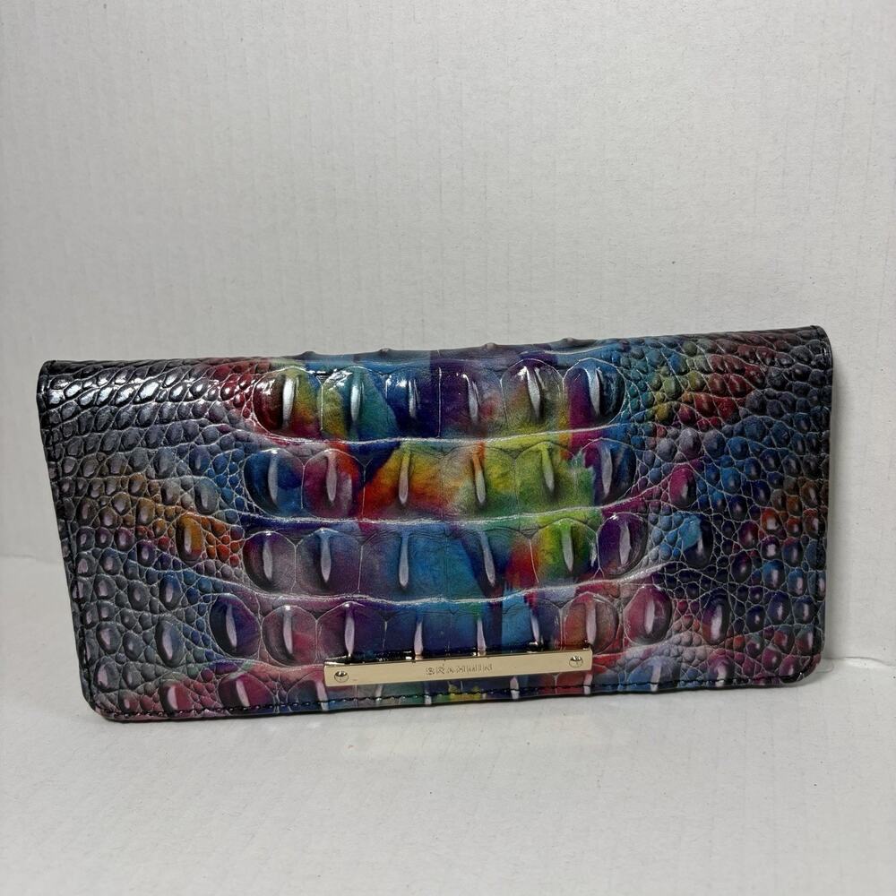 Brahmin Melbourne ADY Slim Bifold Leather Wallet AWESTRUCK Multicolor